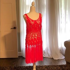 Woven swimsuit cover up